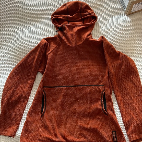 Melanzana Tops - Women’s large Microgrid Melanzana hoodie hoody with hood